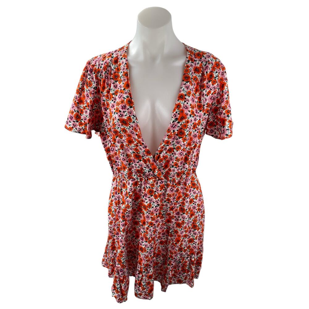Zara Red Floral Mini Dress